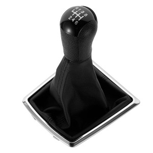 Car Shift Knob Dust Cover Leather Black 5 6 Speed For Ford Focus <b>Interior</b> <b>Accessory</b> - Product Image 4
