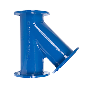 Accesorios de Tubería de Hierro Dúctil ISO9001, Conexión en T con Brida y Ángulo de 45 Grados - Product Image 1