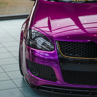 Film de protection de voiture en vinyle PVC de haute qualité, couleur violet raisin métallisé liquide, couverture complète de la carrosserie, résistance à la traction élevée, sans bulles d'air