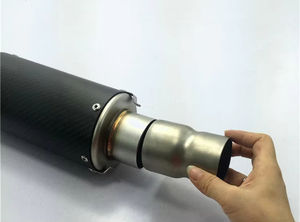 Adaptateur de tuyau d'échappement de moto, réducteur, connecteur, tube pour K1 K2 K3 K4 <span class=keywords><strong>BANDIT</strong></span> universel 61mm-51mm - Product Image 2