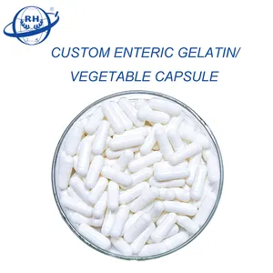 Capsules vides fournisseur 0 # gel blanc rouge/casquettes végétariennes halal