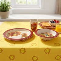 Ensemble de vaisselle en fibre de bambou écologique et réutilisable pour le camping, assiettes, bols et tasses, idéal pour les pizzas, les pâtes et les enfants - Vente en gros