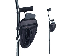 Muestra gratuita: Muleta plegable axilar con puntas de goma, dispositivo médico para axilas, bastón para caminar, bolsa para muletas axilares - Product Image 1