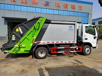 Camion Compacteur de Déchets 4x2 Direct Usine 8m³ – Camion de Collecte des Déchets Compacté pour l'Assainissement
