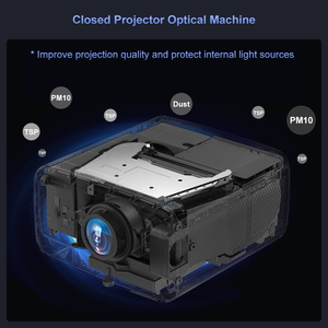Proyector Touyinger Q12W PRO en Stock, Proyector <span class=keywords><strong>de</strong></span> Cine en Casa 4K, Proyector Android <span class=keywords><strong>de</strong></span> 2800 ANSI con Motor Óptico Cerrado <span class=keywords><strong>de</strong></span> 3+128G - Product Image 3