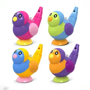 2023 vente chaude en plastique eau oiseau sifflet Fidget jouets coloré musical oiseau appel sifflet gazouillis éducation précoce jouets pour enfant