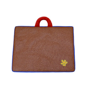 Tapis pour animaux de compagnie en rotin tressé 61x47cm rectangulaire marron foncé pour chien, pour le sommeil rafraîchissant en été - Product Image 5