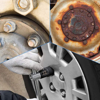 Podofo Drive Impact – Kit d'extraction d'écrous et de boulons 5 pièces, extracteur de boulons de roue à verrouillage 17mm 19mm 21mm 22mm, jeu d'outils à douilles torsadées OEM