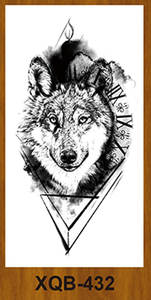 Autocollants de <span class=keywords><strong>tatouage</strong></span> temporaires imperméables fleur de loup crâne de <span class=keywords><strong>serpent</strong></span> Simulation de <span class=keywords><strong>bras</strong></span> complet et demi-<span class=keywords><strong>bras</strong></span> pour l'application corporelle des hommes et des femmes - Product Image 6