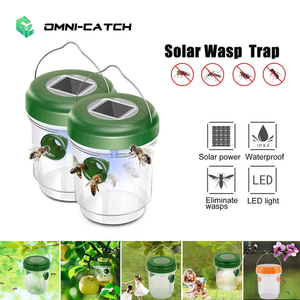 Perangkap lebah warna-warni yang dapat disesuaikan dengan stoples perangkap cahaya bertenaga surya untuk kontrol serangga musim semi/musim panas - Product Image 1