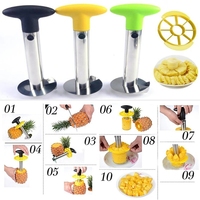 Roestvrijstalen Ananas Corer Slicer Spiraalsnijder Fruit Corer Peeler Steel Remover Messen Voor Eenvoudig Uitsnijden Keukengereedschap