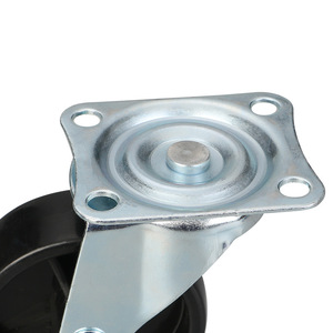 Furniture <b>Caster</b> 3-Inch Flat Bottom Swivel Plate Mount PP <b>Wheel</b> Industrial Durable - Product Image 1
