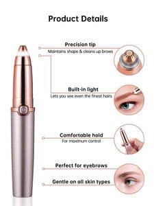 Depiladora Facial LED para Mujeres y Hombres, Recortadora de Vello Facial, Labial, Nasal y de Cejas - Product Image 3