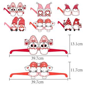 Kit de Decoración para Fiesta de San Valentín con Gafas de Papel con Forma de Corazón para Bodas, Aniversarios, Accesorios para Cabina de Fotos, Suministros para Celebraciones - Product Image 5