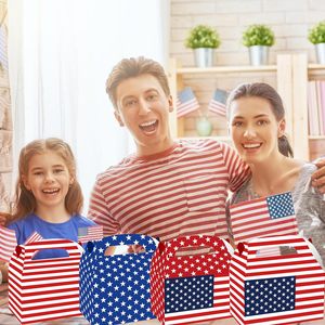 Paquet de 12 boîtes de friandises patriotiques pour la fête du drapeau américain Goodie Candy Present Boîtes recyclées pour le 4 juillet Jour de l'indépendance - Product Image 6