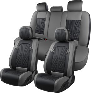 Housse de siège de voiture en cuir de luxe universelle, ensemble complet, compatible avec les airbags, respirante, adaptée aux voitures et aux SUV - Product Image 3