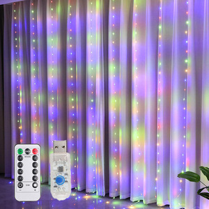 3 м светодиодный занавес IP44 стиль Струны для Рождества Хэллоуин Валентина пасхальные праздники 6 В рождественские занавески гирлянда - Product Image 3