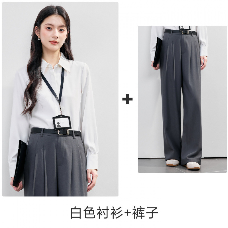 White shirt and trousers