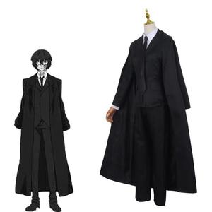 Disfraz de Anime Bungou Bungo Stray Dogs, Cosplay de Chuya Nakahara, Dazai Osamu, Eogawa <span class=keywords><strong>Rampo</strong></span>, Peluca, Chaqueta, Abrigo, Uniforme para Hombre y Mujer - Product Image 5