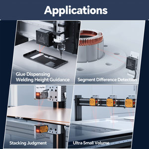 SinceVision Sensor pergeseran <span class=keywords><strong>Laser</strong></span> SD-C200 kompak lebar 80mm jangkauan Sensor dengan akurasi tinggi & respons cepat untuk otomatisasi - Product Image 2