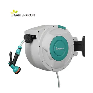 Retractable Hose Reel 20m Wall Mounted Garden Hose Reel Heavy Duty With Automatic Rewind Hose Reel