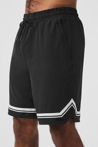 Shorts de jogging en molleton de coton jersey décontracté pour homme avec logo personnalisé brodé, cordon de serrage, lavage à l'eau, style français - Product Image 3