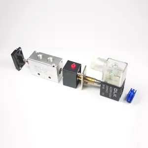 OLK 4V210 Series 5/2 Solenoid Air Valve Pneumatic Parts Control Components 4V210-06 4V210-08