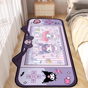 Alfombra de Terciopelo de Cristal Kuromi Sanrio, Forma Novedosa, Resistente a la Suciedad, Alfombra Decorativa para Dormitorio, Uso Doméstico - Product Image 5