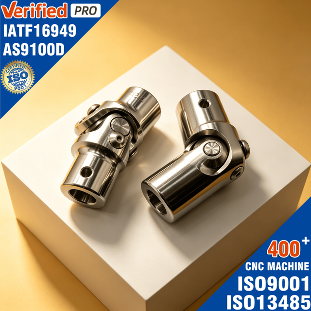 Custom Stainless Steel Universal Joint Precision CNC Machined U Joint & Coupling High Torque Parts