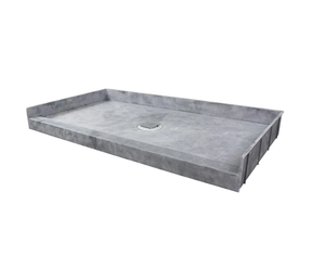 SMC ห้องอาบน้ำฝักบัวถาดท่อระบายน้ำศูนย์,เกณฑ์เดียว Alcove ห้องอาบน้ำฝักบัวฐานกระทะสำหรับห้องน้ำ60X32ใน - Product Image 2