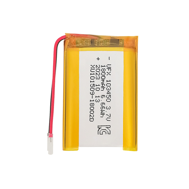 UFX103450 1800mah 3.7v Rechargeable Lipo Batteries KC UN38.3 PSE ROHS UL1642 CB Lithium Polymer Battery OEM ODM  Lithium Ion