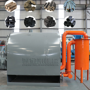 Four de pyrolyse anaérobie horizontal sans fumée pour la carbonisation du bois dur, ligne de production de charbon pour chicha et narguilé à partir de palmiste - Product Image 1