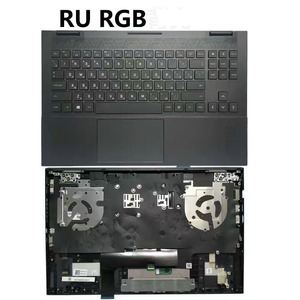 Carcasa Superior con Reposamanos y Teclado Retroiluminado con Distribución US/<span class=keywords><strong>RU</strong></span>/FR/SP/LA/IT/HB para HP Omen 15-EN EK TPN-Q238 Q236 Q208 Negro - Product Image 4