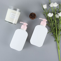 Pour Dove Mini 1oz Bouteilles de shampooing 8oz Bouteilles de lotion en plastique rouge avec pulvérisateur à pompe Bouteilles de shampooing d'hôtel carré noir vide 30ml