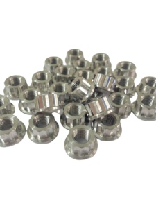 Tuercas de Brida de Titanio Pulido Gr5 de 12 Puntas Totalmente Roscadas M6 <span class=keywords><strong>M8</strong></span> M10 M12 para Competición - Product Image 4