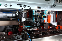 Nouvelle machine d'impression sérigraphique Haohe 4 couleurs, entièrement automatique, à faible bruit, 6 stations, pour bouteilles de scellant en verre