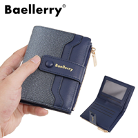 Baellerry dompet pendek wanita, kcoin koin ritsleting Multi Slot warna gradien