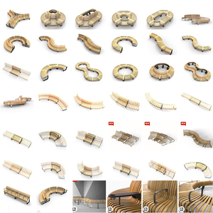 Sedia Artistica Moderna Y870 <span class=keywords><strong>in</strong></span> Ferro e <span class=keywords><strong>Legno</strong></span> <span class=keywords><strong>per</strong></span> Scuole, Parchi, Hotel, Aree Pubbliche, Ospedali, Centri Commerciali, Palestre e Sale d'Attesa - Product Image 5