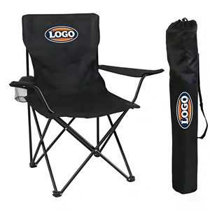 Silla de pesca plegable portátil con reposabrazos y respaldo, silla de camping redonda de tela Oxford para Parque de jardín al aire libre - Product Image 3