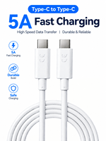 Kabel Tipe C Ke Tipe C 240W 5Gbps Kabel USB-C Transfer Data Pengisian Cepat Kabel Pengisi Daya Aman Tahan Lama untuk Ponsel Tablet Laptop