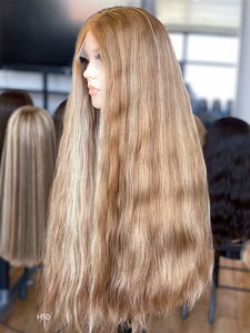 Envío Gratis, Cabello Humano Europeo 100% Virgen, Encaje Transparente HD, Largo de 26 Pulgadas, Súper Ligero, con Mechas, Ondulado, para Mujeres Judías - Product Image 1