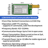 Módulo de Interfaz UART LORA LLCC68 Fácil de Usar DX-LR22 en Conman 433/475MHz 22 DBm 8KM de Largo Alcance Compatible con Arduino CE FCC