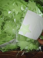 Autocollants décoratifs pour la maison en PVC 3D personnalisés, lumineux, fluorescents, brillants dans le noir, lune et étoiles, pour la chambre des enfants