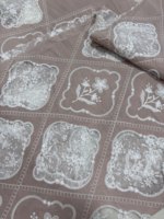 Nouveau design en dentelle ajourée, tissu brodé floral, maille respirante écologique 100% polyester pour robes de mariée