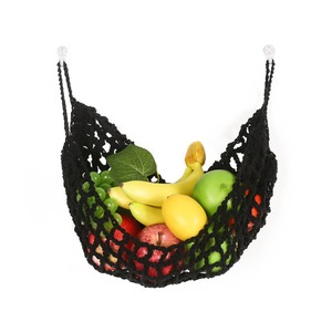 Panier de rangement bohème tissé à la main avec poches en filet pour cuisine - Product Image 5