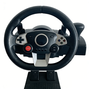 พวงมาลัยเกมมิ่ง YJT-4SW2004 สำหรับ PS4 รุ่น Volante Para 7-in-1 สำหรับ<span class=keywords><strong>คอม</strong></span>พิวเตอร์ แข่งรถ สีดำ แบบมีสาย พร้อมขาตั้งสำหรับเล่นเกมขับรถ - Product Image 1