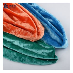 Hot Sale Plain Supersoft Ice <strong>Crushed</strong> Spandex Korea ks <strong>Velvet</strong> Fabric for Sleepwear - Product Image 6