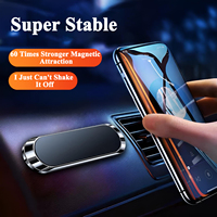 Support magnétique multifonctionnel pour téléphone portable en alliage de zinc, aimant puissant N48, électroplaqué, pour tableau de bord de voiture, mur