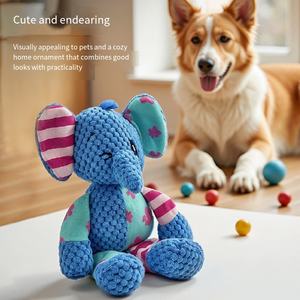 Diş temizleme fonksiyonu ile lüks Pet peluş oyuncak köpek Bite dayanıklı interaktif çevre dostu çiğnemek oyuncak - Product Image 2