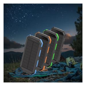 Banco de Energía Portátil de Gran Capacidad 10000mah, Resistente al Agua, para Emergencias al Aire Libre, con Carga Solar Inalámbrica, Venta al Por Mayor de Fábrica - Product Image 2